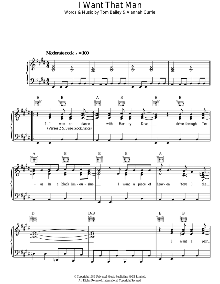I Want That Man I Want That Man Acoustic Guitar scores gallery preview page 1