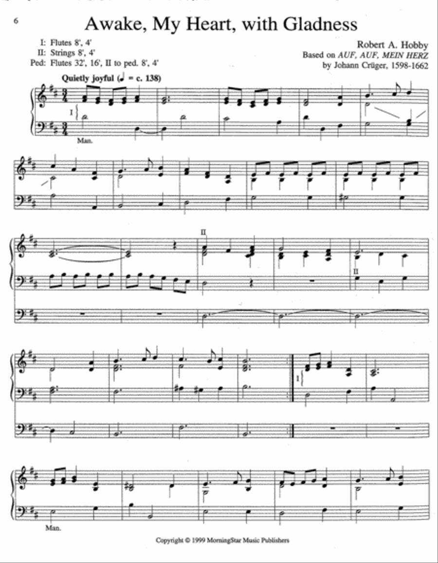 Three Easter Hymn Settings Organ scores gallery preview page 3