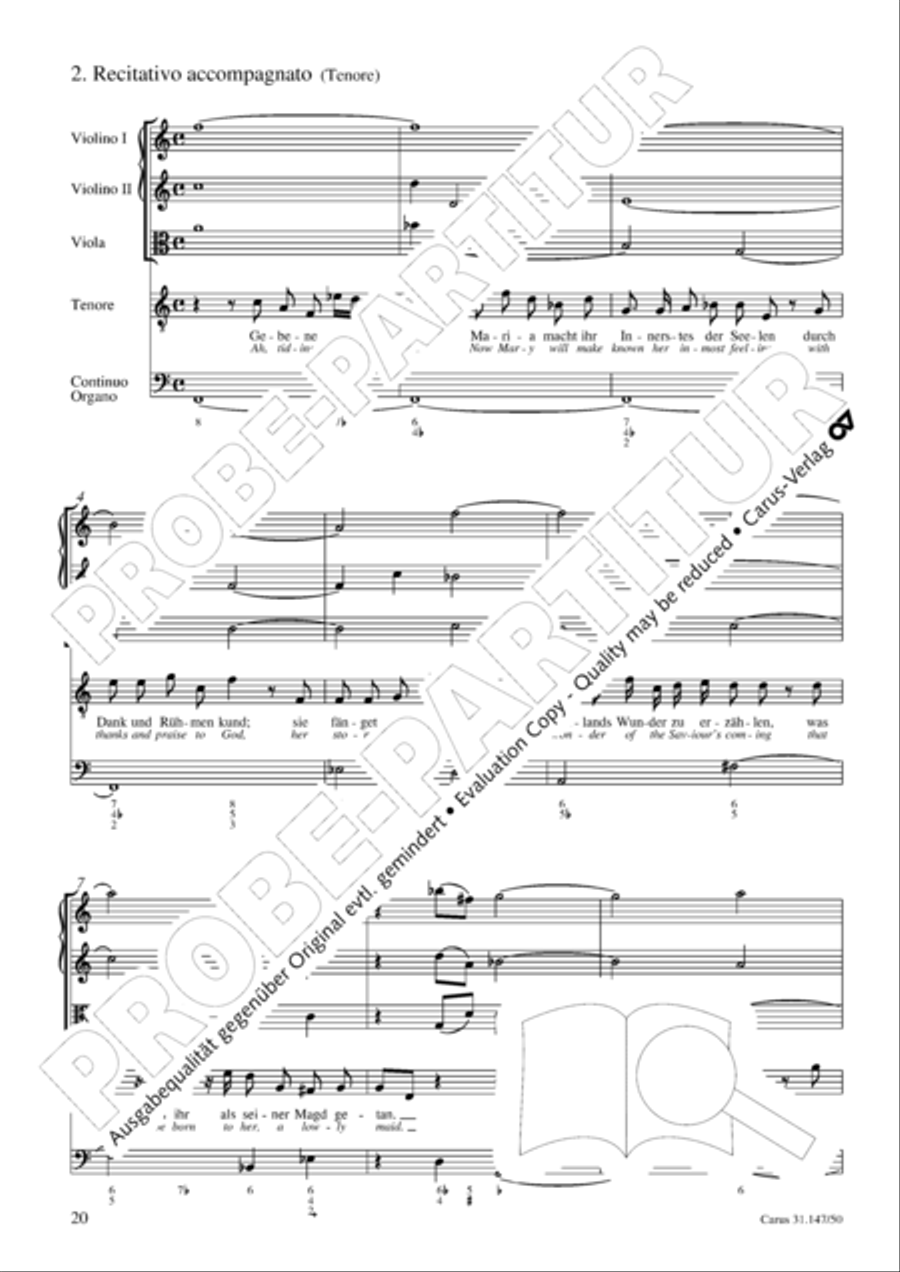 Heart and mouth and thought and action (Herz und Mund und Tat und Leben) (Herz und Mund und Tat und Leben) 4-Part scores gallery preview page 21