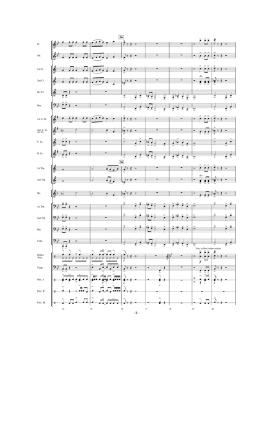 Stormy Seas Concert Band scores gallery preview page 7