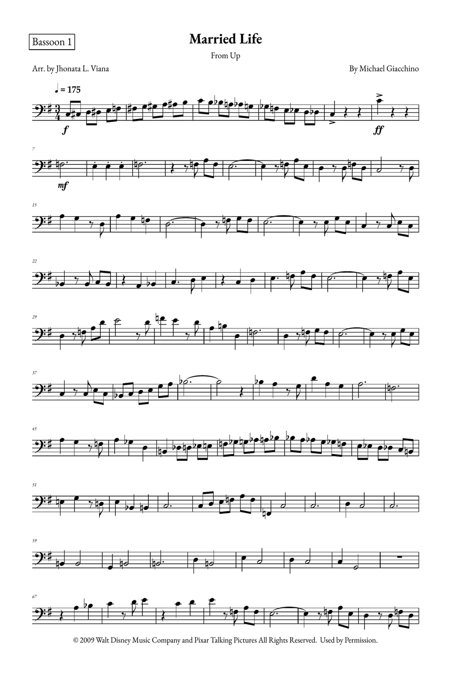 Married Life Woodwind Duet scores gallery preview page 5