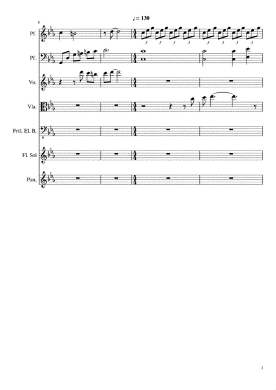 Danza nel tempo Large Ensemble scores gallery preview page 3