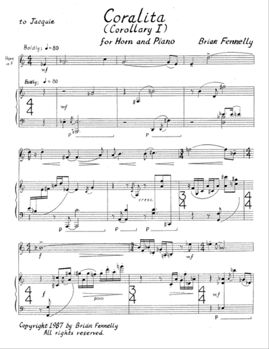 [Fennelly] Coralita (Corollary I) Horn scores gallery preview page 5