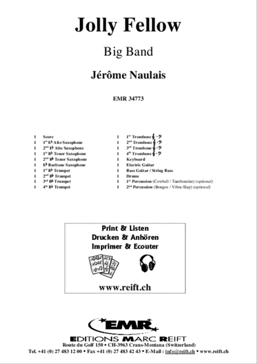 Jolly Fellow Big Band scores gallery preview page 2