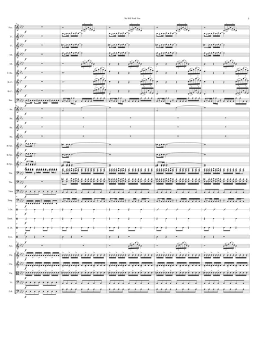 We Will Rock You A Cappella scores gallery preview page 6