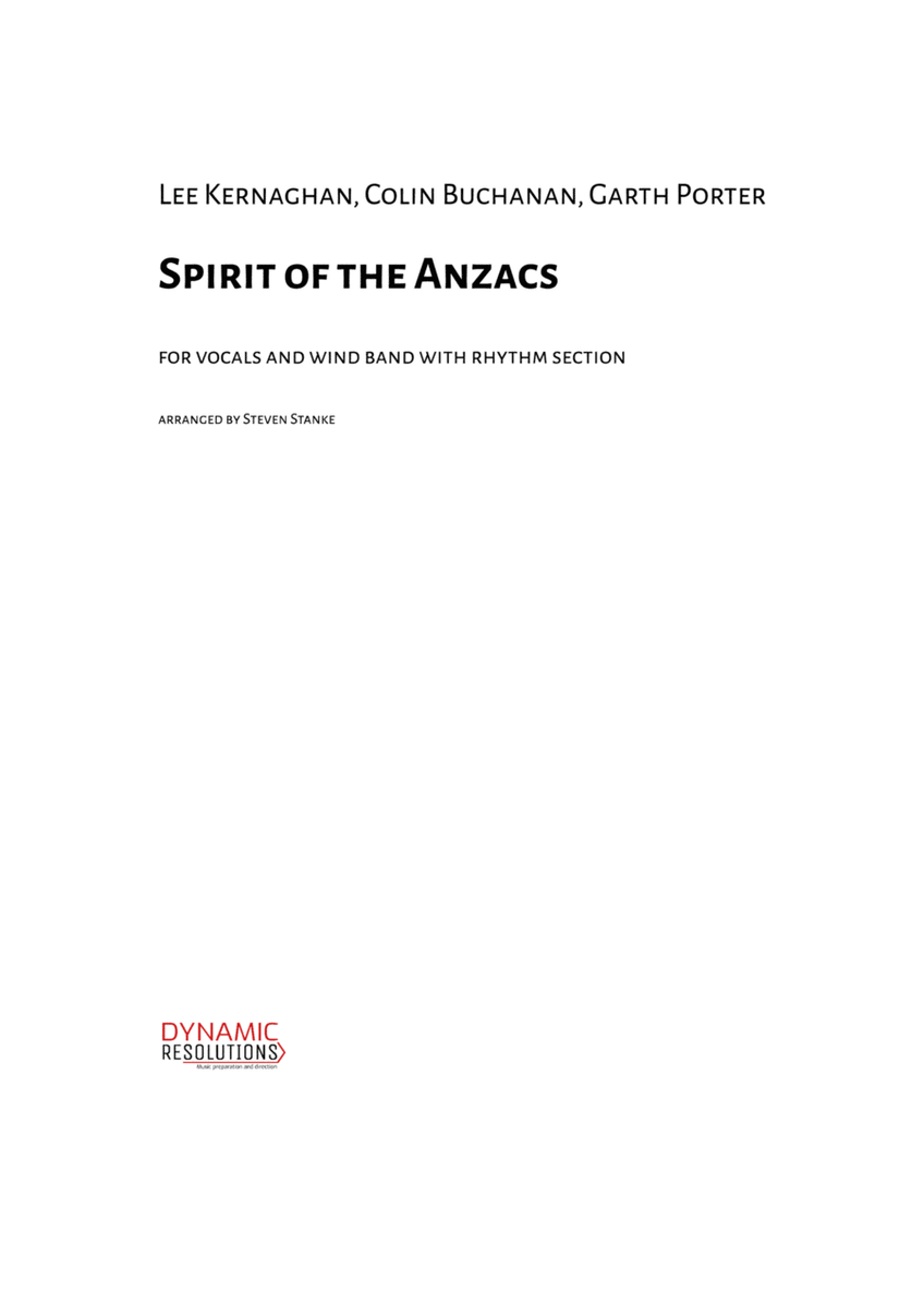 Spirit Of The Anzacs image number null