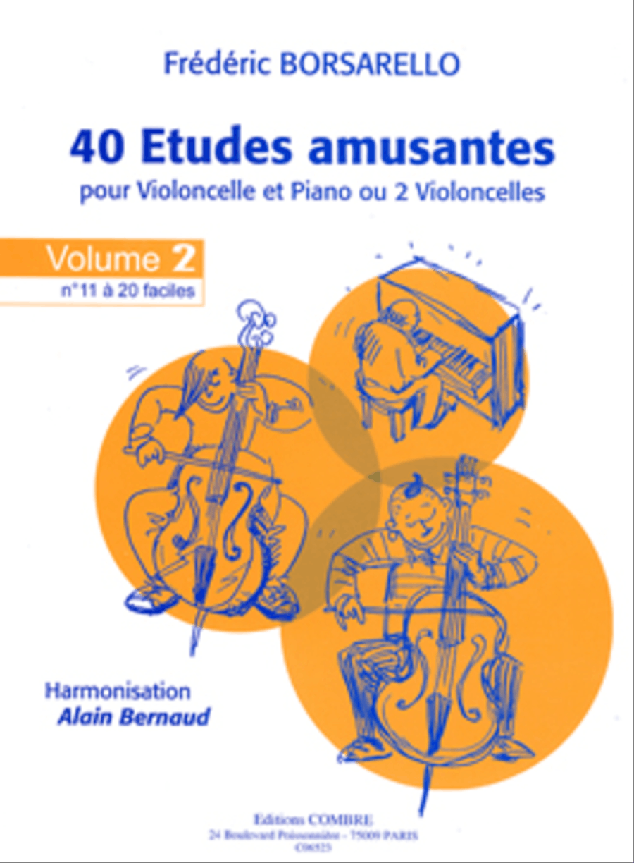 Etudes amusantes (40) - Volume 2 (11 a 20) Piano Accompaniment scores gallery preview page 1