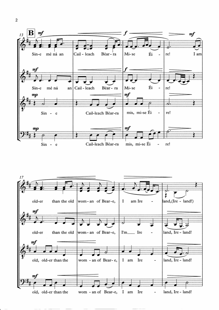 MISE ÉIRE SATB 4-Part scores gallery preview page 4