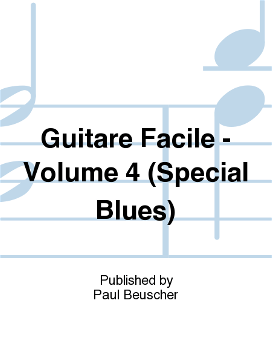 Guitare facile - Volume 4 special blues Electric Guitar scores gallery preview page 1