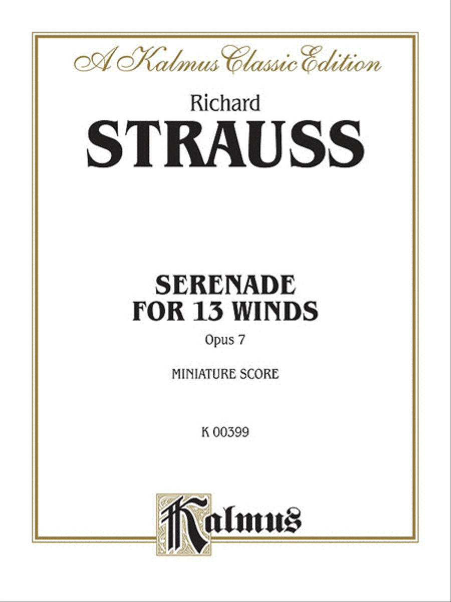Serenade for 13 Winds, Op. 7