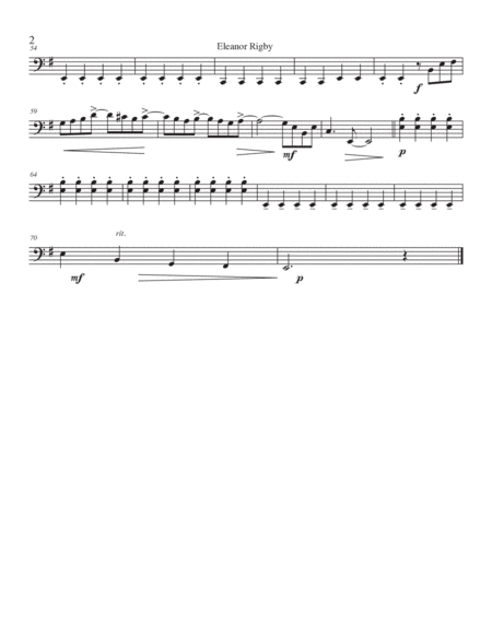 Eleanor Rigby by The Beatles String Quartet - Digital Sheet Music