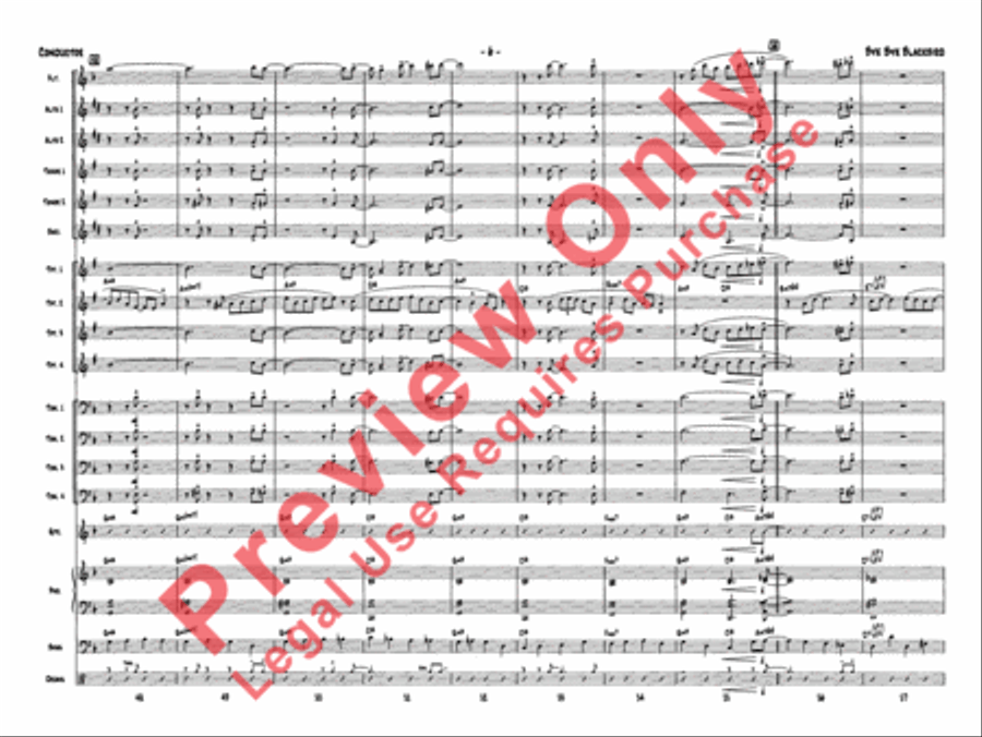 Bye Bye Blackbird Jazz Ensemble scores gallery preview page 10