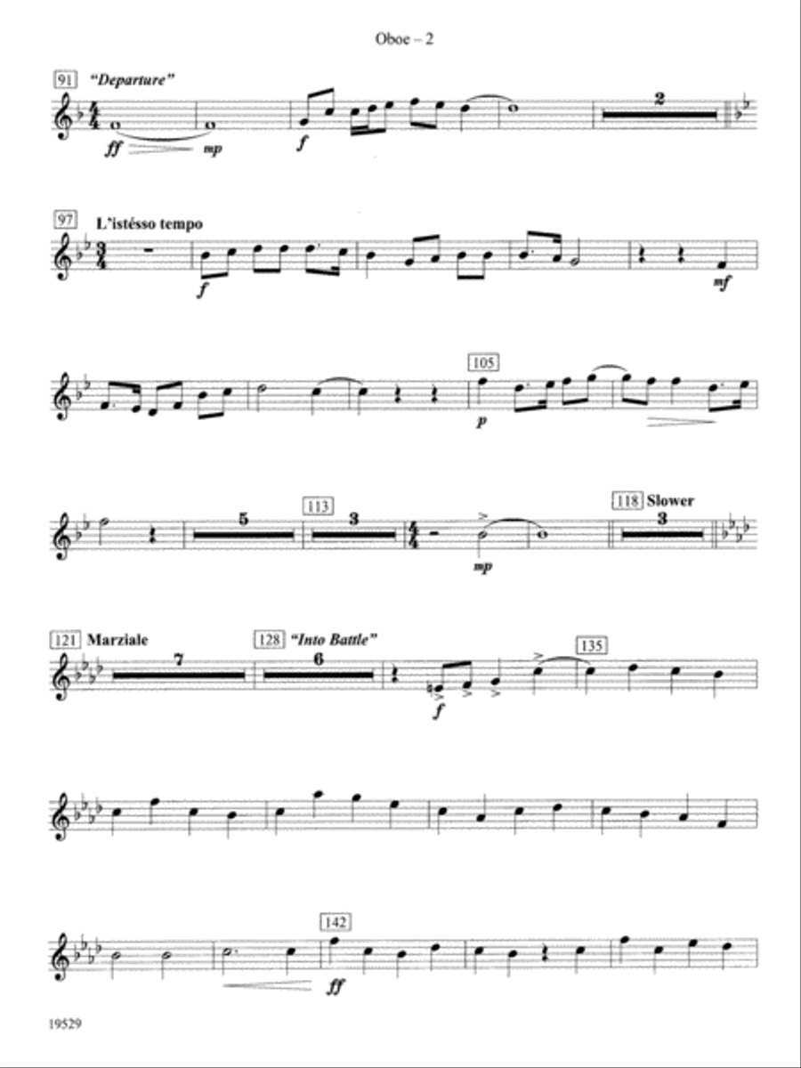 The Road Unknown: Oboe Concert Band scores gallery preview page 2