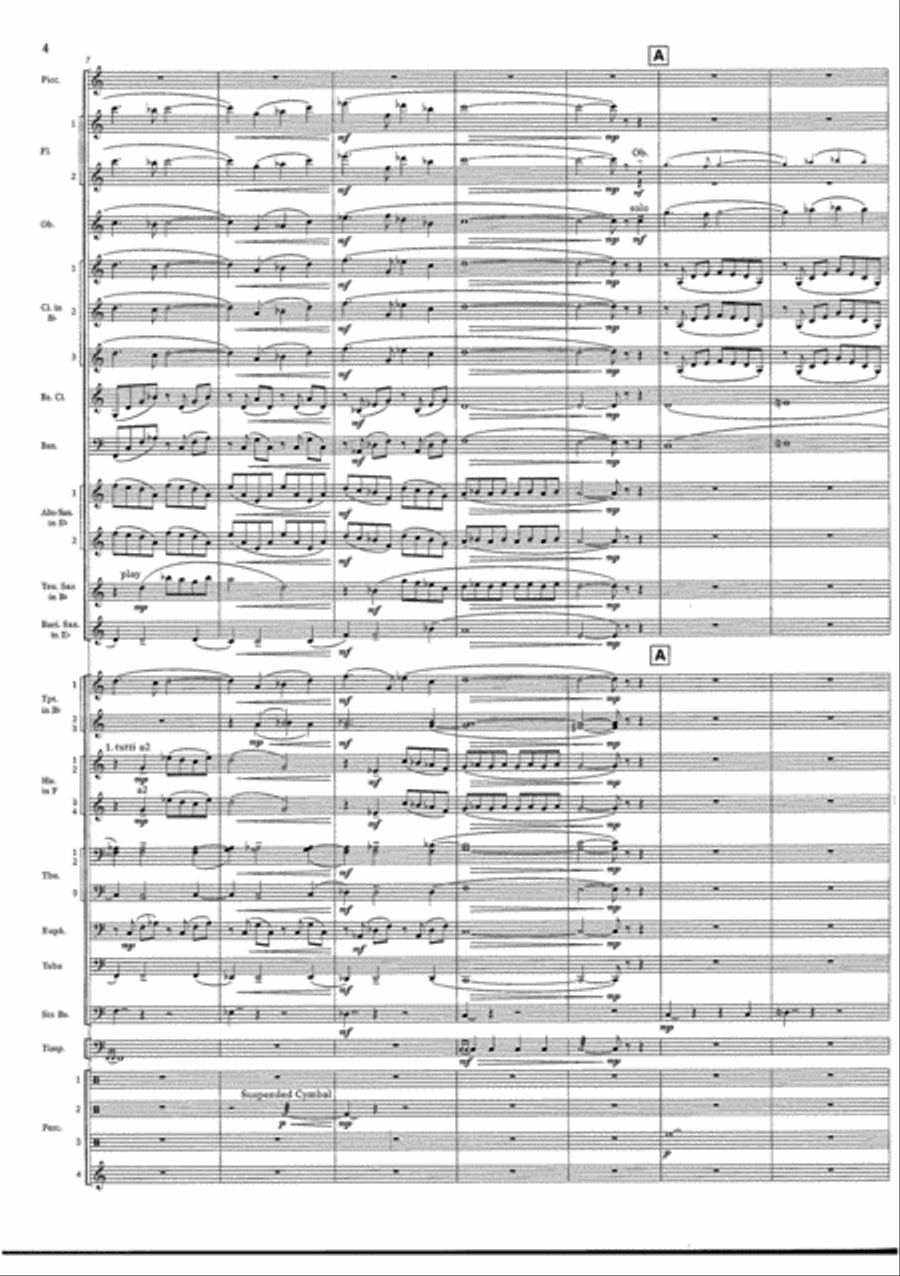 Cry of the Last Unicorn Concert Band scores gallery preview page 4
