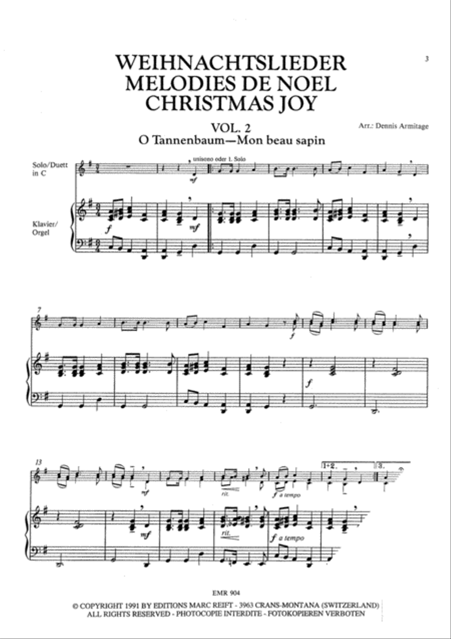 28 Weihnachtsmelodien Vol. 2 Flute Duet scores gallery preview page 3