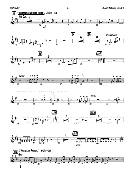 A Salute to Glenn Miller II: 4th B-flat Trumpet