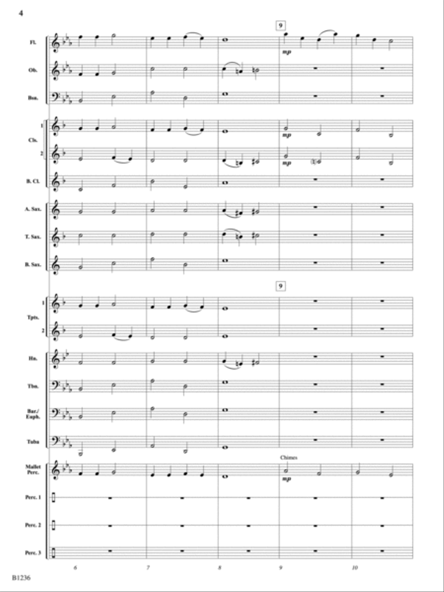 Chorale and Mystic Chant: Score Concert Band scores gallery preview page 4