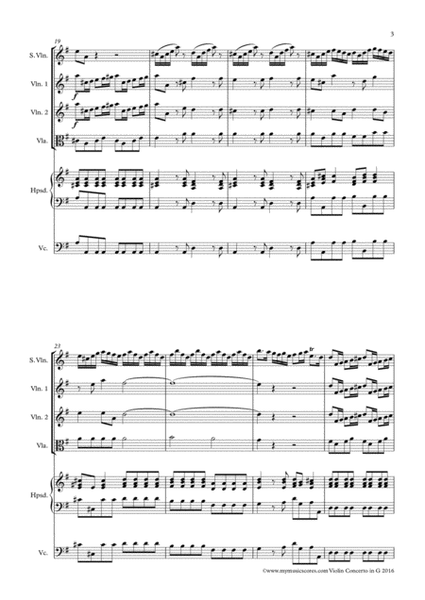 Violin Concerto in G TVW 51:G8