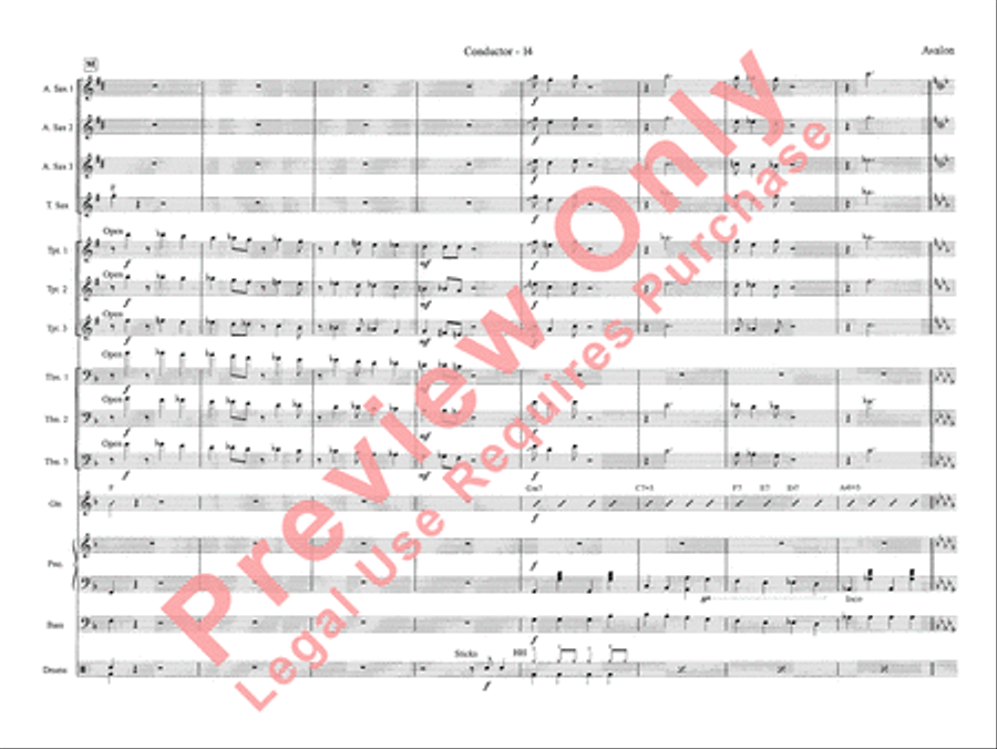 Avalon Jazz Ensemble scores gallery preview page 22