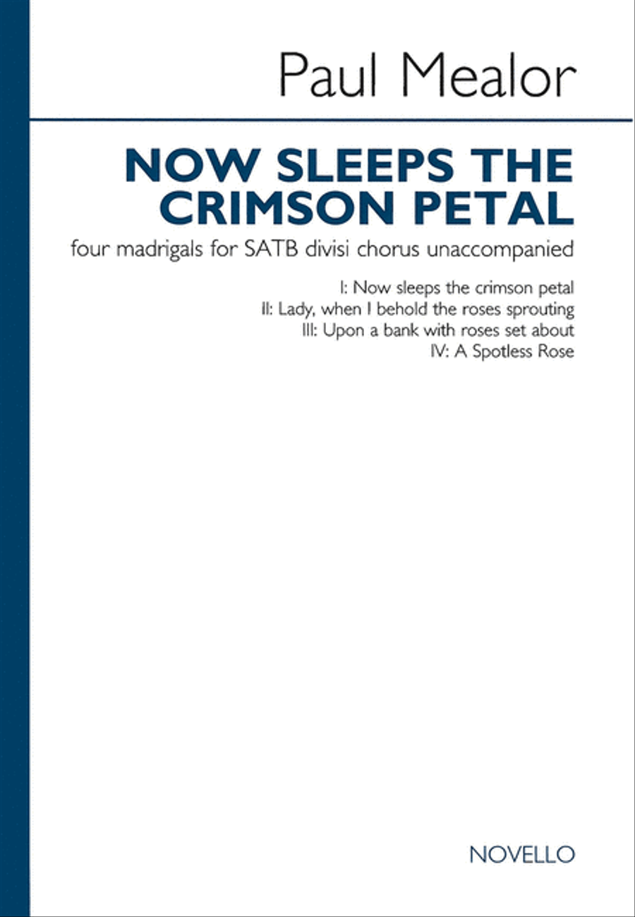Now Sleeps the Crimson Petal 4-Part scores gallery preview page 1