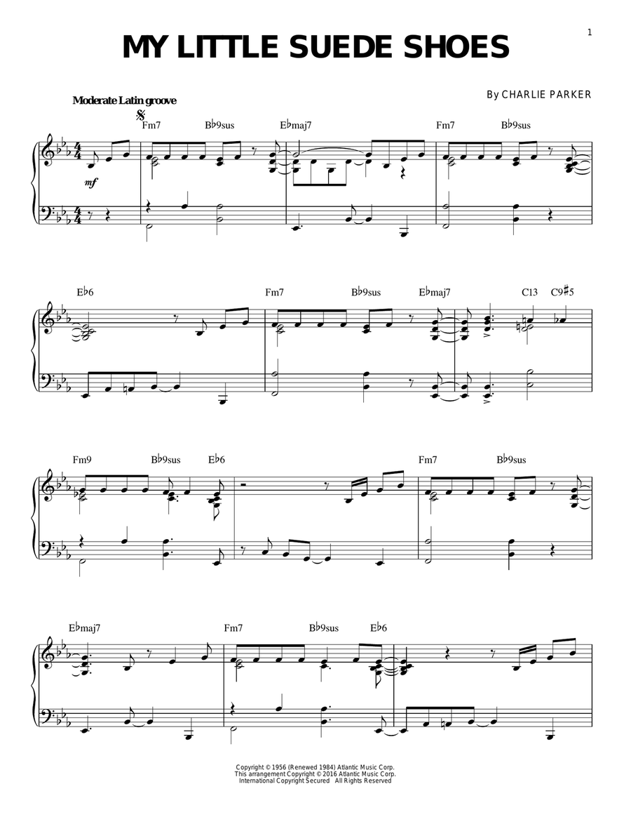 My Little Suede Shoes (arr. Brent Edstrom) Piano Solo scores gallery preview page 1