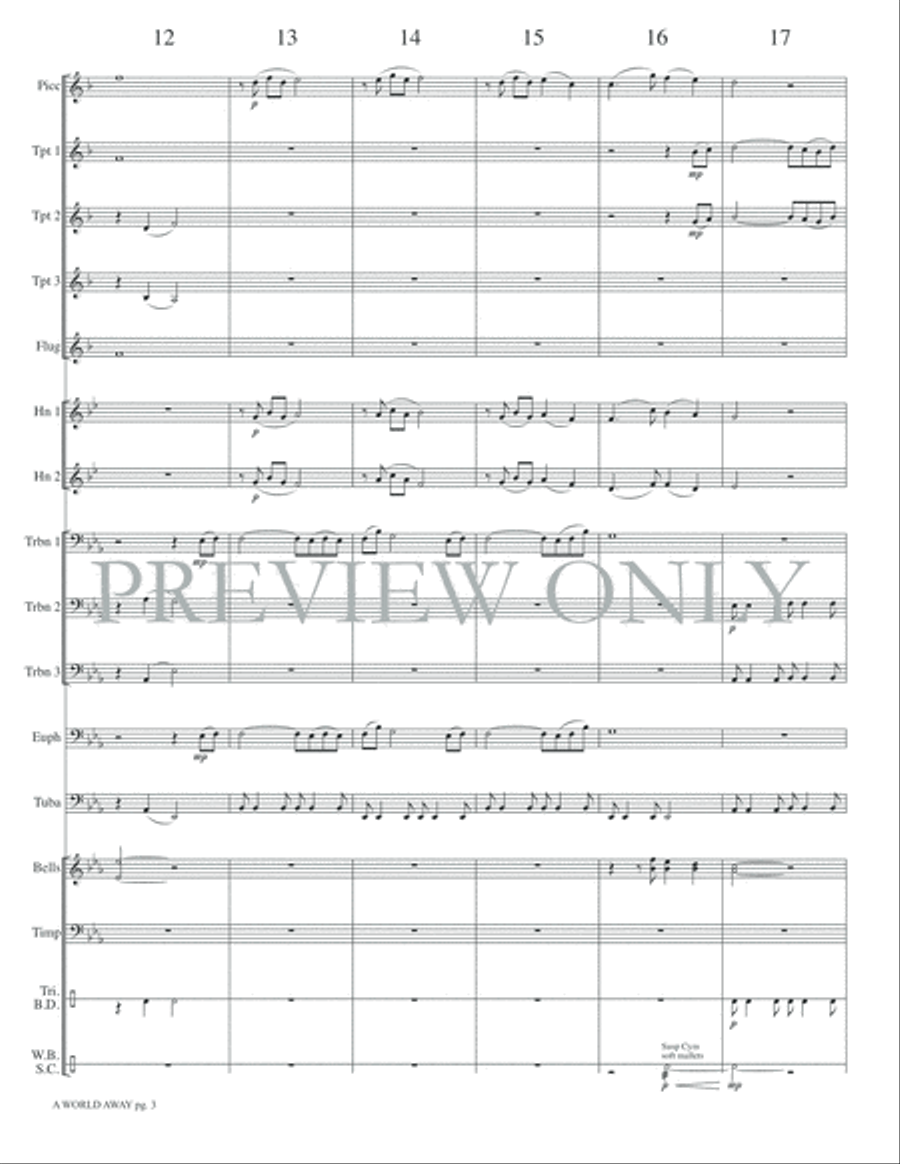 A World Away Small Ensemble scores gallery preview page 5