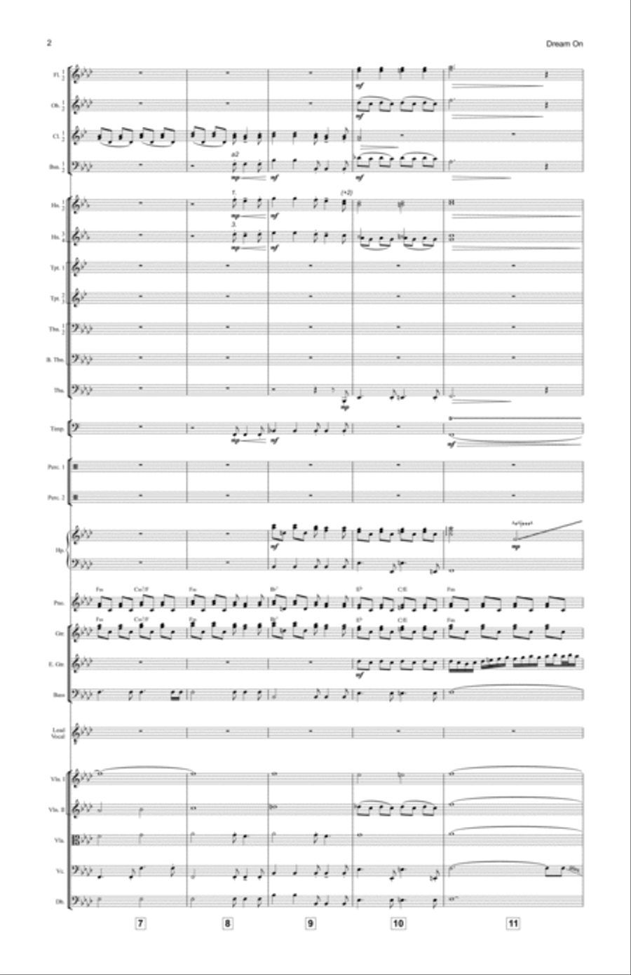 Dream On Full Orchestra scores gallery preview page 2