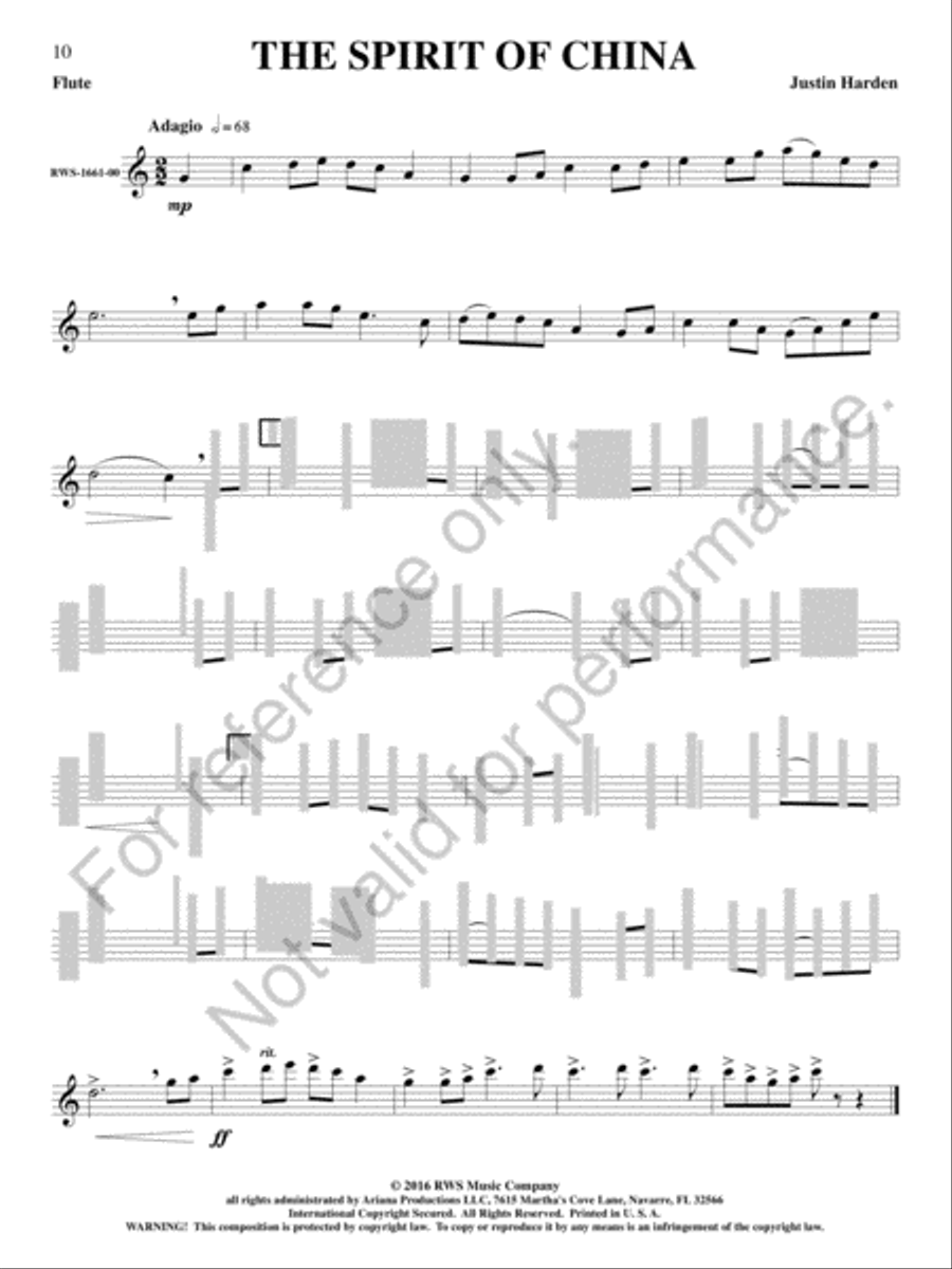 Solos Around the World Solos Around the World Flute Solo scores gallery preview page 11
