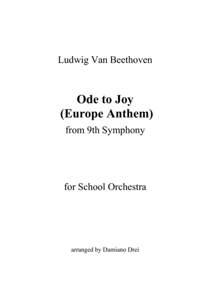 Ode to Joy (Europe Anthem) - Flexible instrumentation image number null
