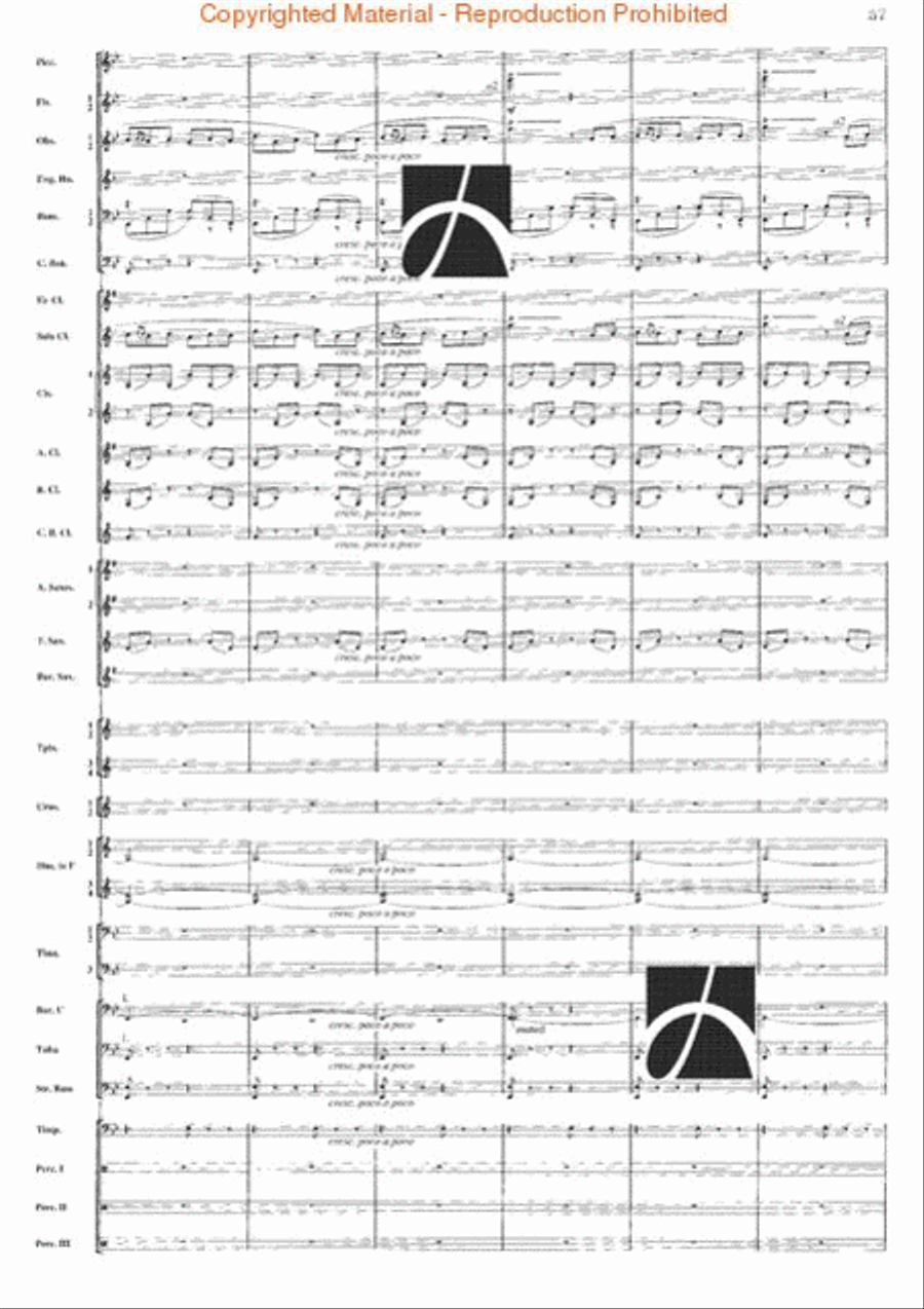 Belkis, Regina Di Saba (Part II) Concert Band scores gallery preview page 57