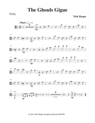 The Ghouls Gigue (from Three Dances for Halloween)I Full Orchestra - Viola part