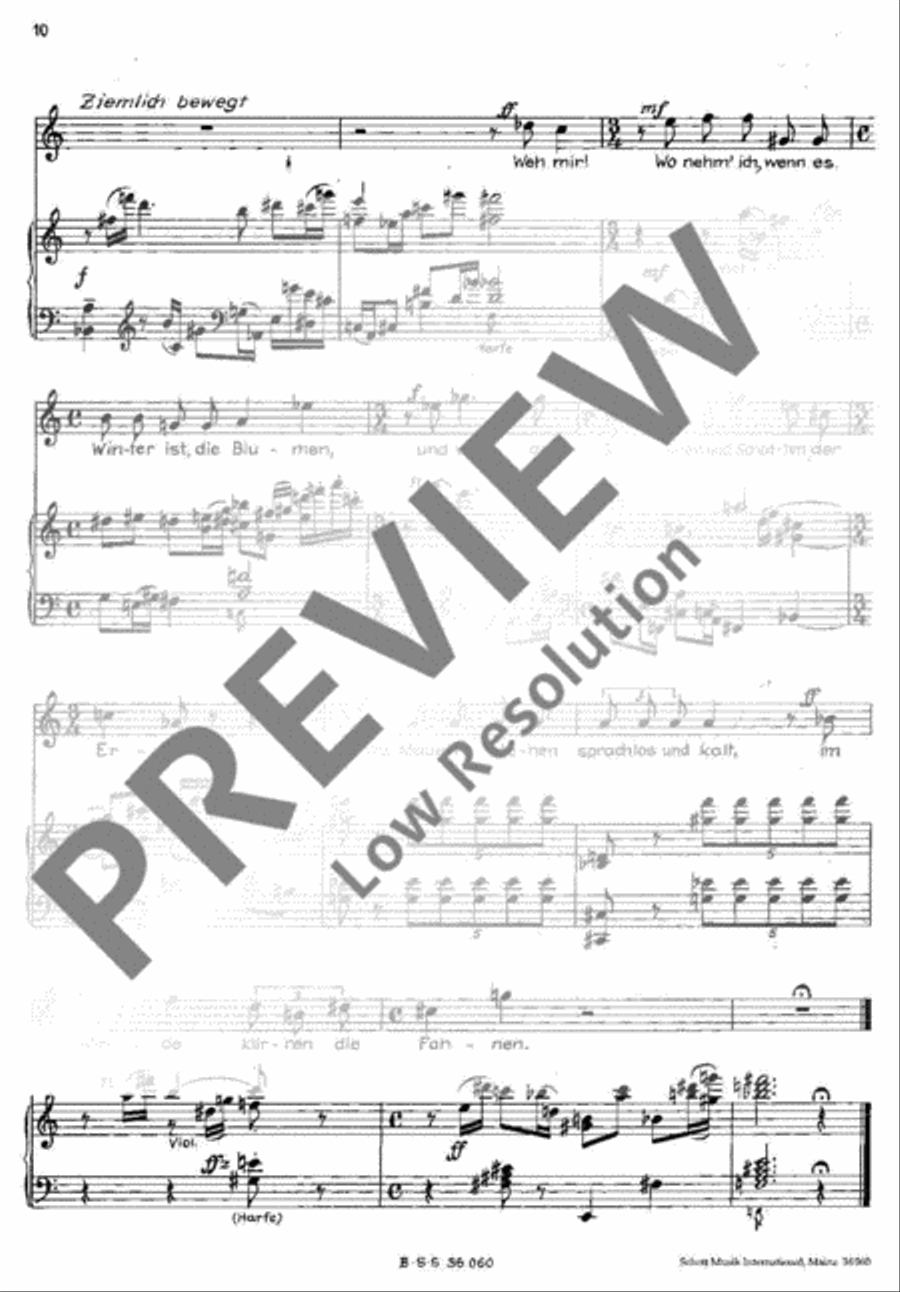 Mitte des Lebens Bass Clarinet scores gallery preview page 11