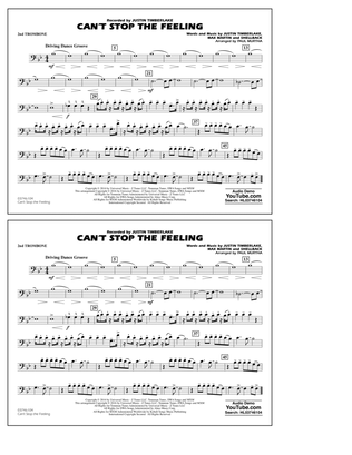 Can't Stop the Feeling (from Trolls) - 2nd Trombone