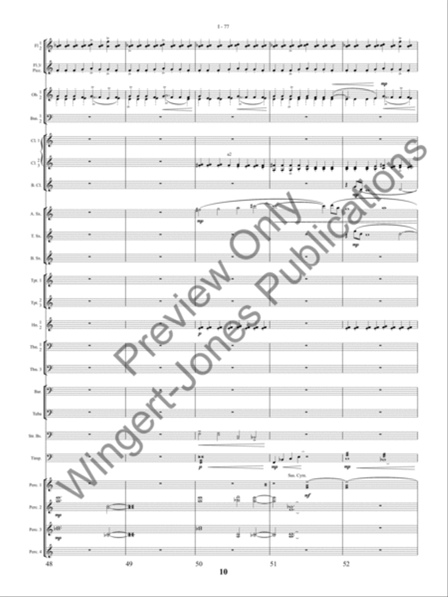 I-77 Concert Band scores gallery preview page 13