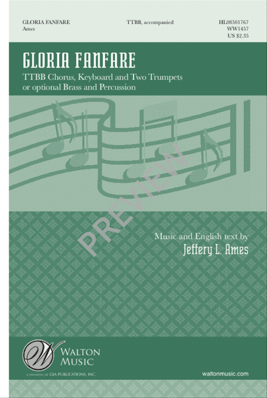 Gloria Fanfare - TTBB TTBB scores gallery preview page 2