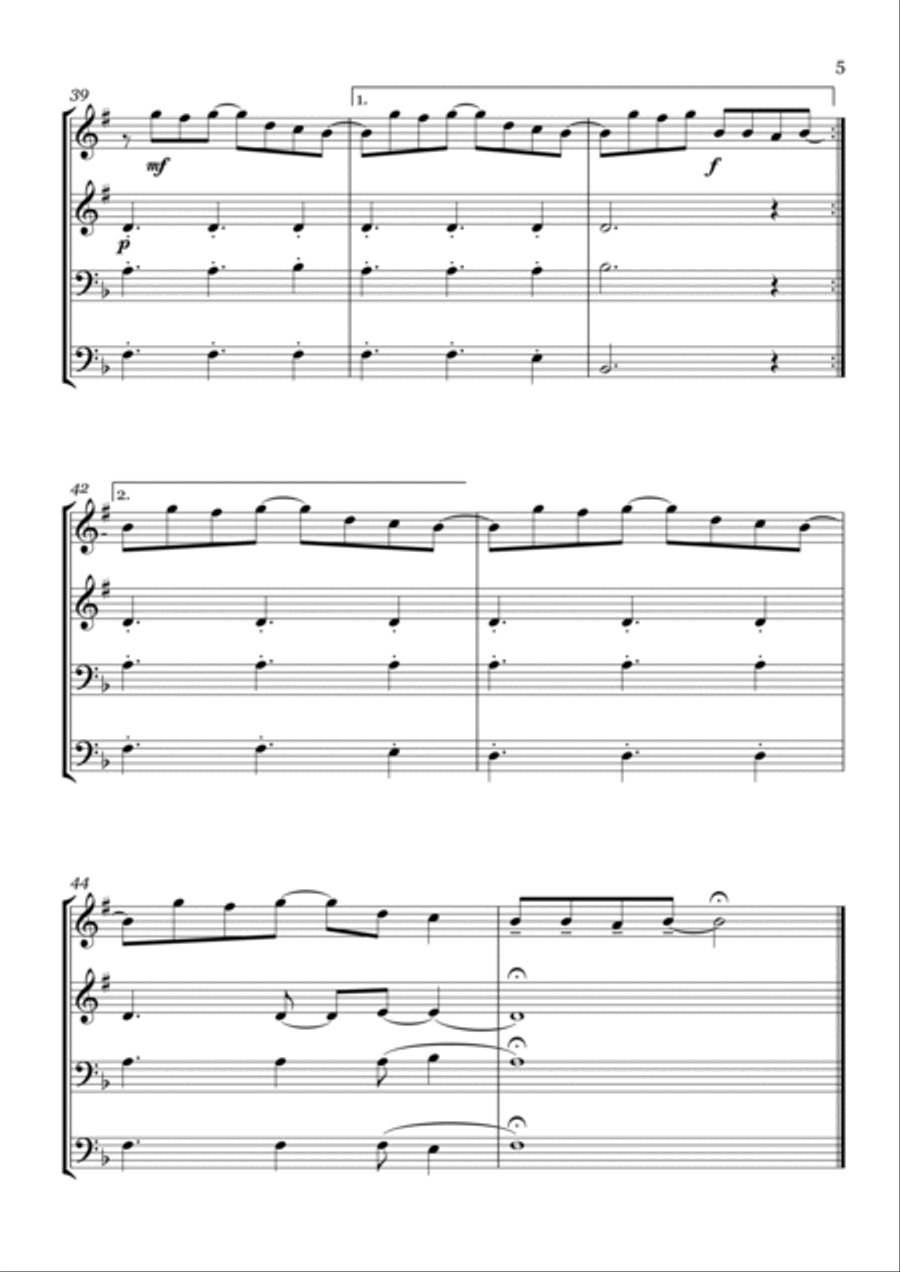 Photograph Photograph Brass Quartet scores gallery preview page 5