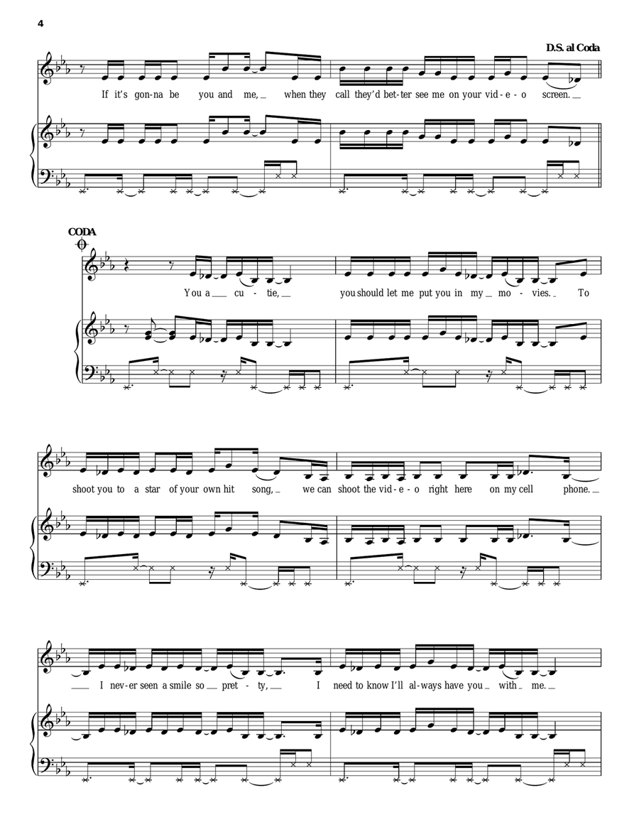 Video Phone Piano, Vocal, Guitar scores gallery preview page 4