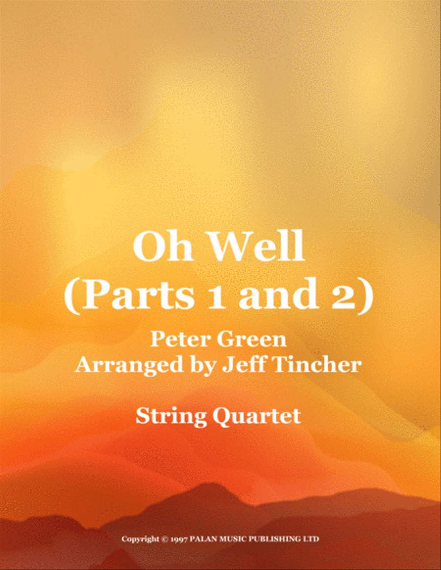 Oh Well Part 1 And 2 String Quartet scores gallery preview page 1