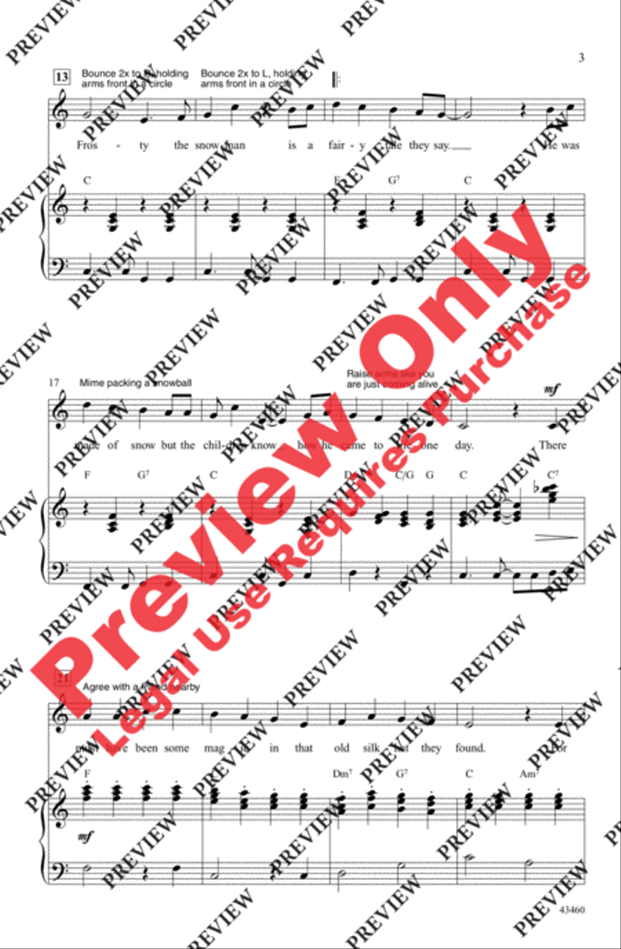 Frosty the Snowman 2-Part scores gallery preview page 3
