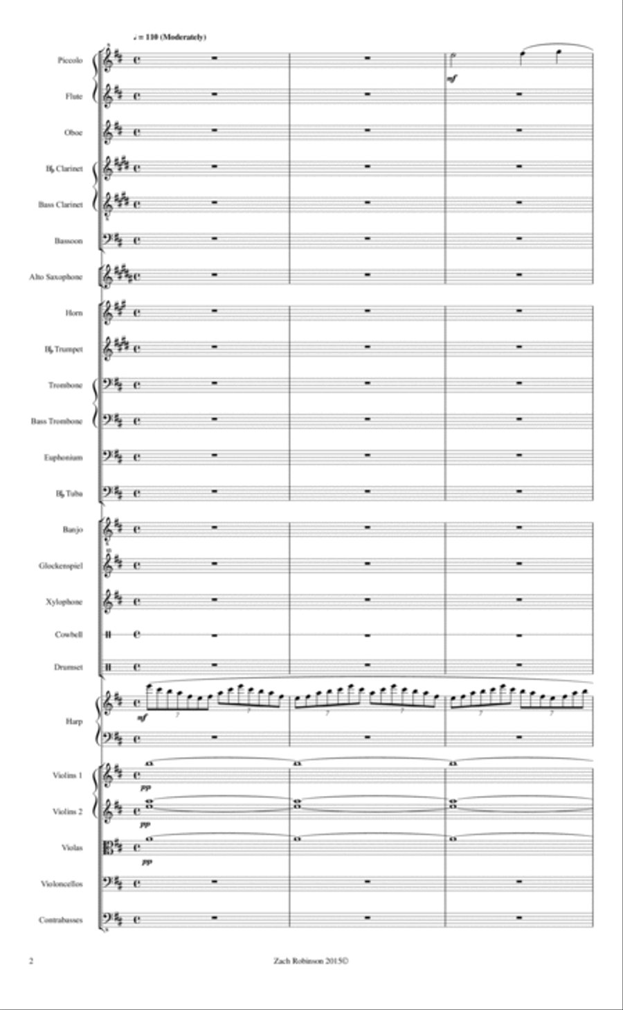 Jack-Rabbit Run Percussion Ensemble scores gallery preview page 2