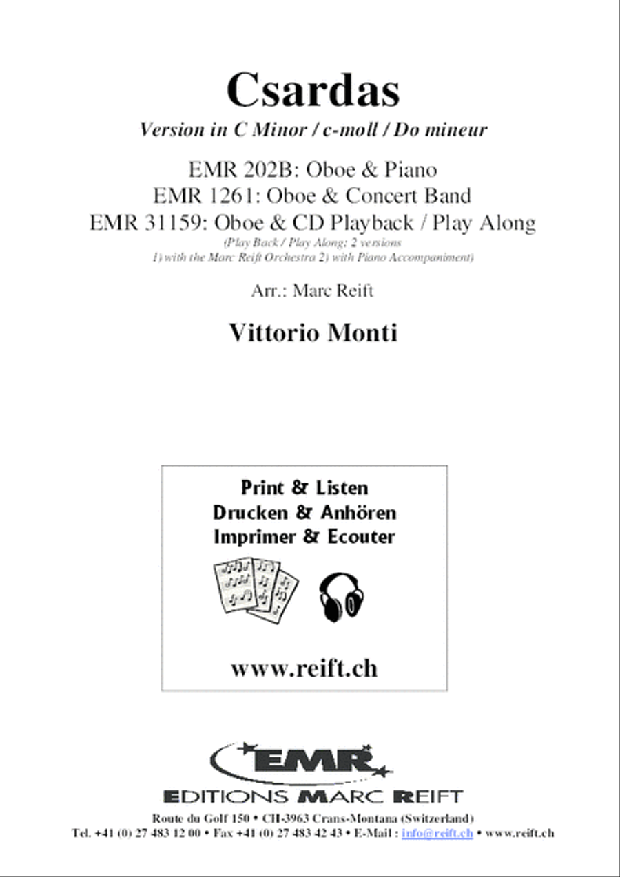 Csardas Csardas Piano Accompaniment scores gallery preview page 2