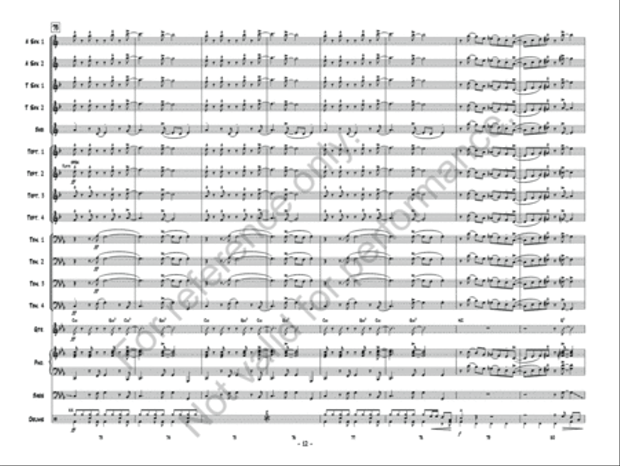 Victor's Return Victor's Return Jazz Ensemble scores gallery preview page 13