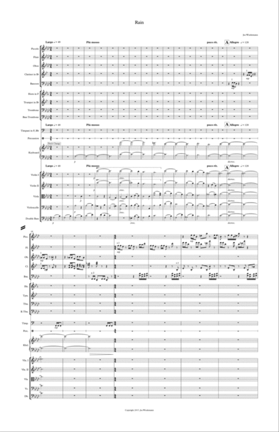 Rain Full Orchestra scores gallery preview page 2