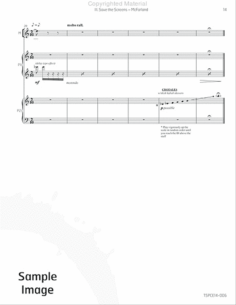 5 Songs in the Age of Stupidity Percussion Ensemble scores gallery preview page 20