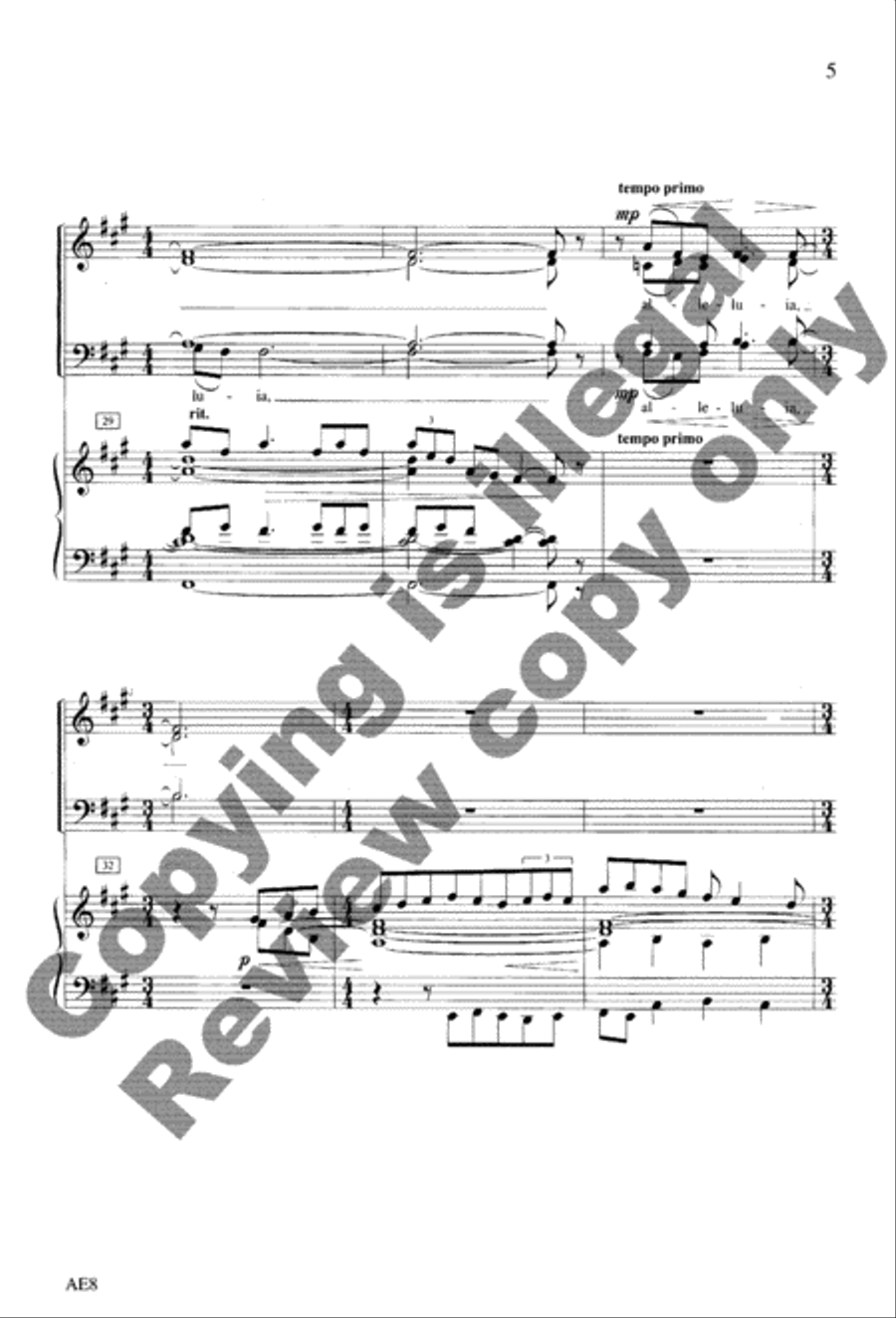 Spiritus Domini Spiritus Domini 4-Part scores gallery preview page 16