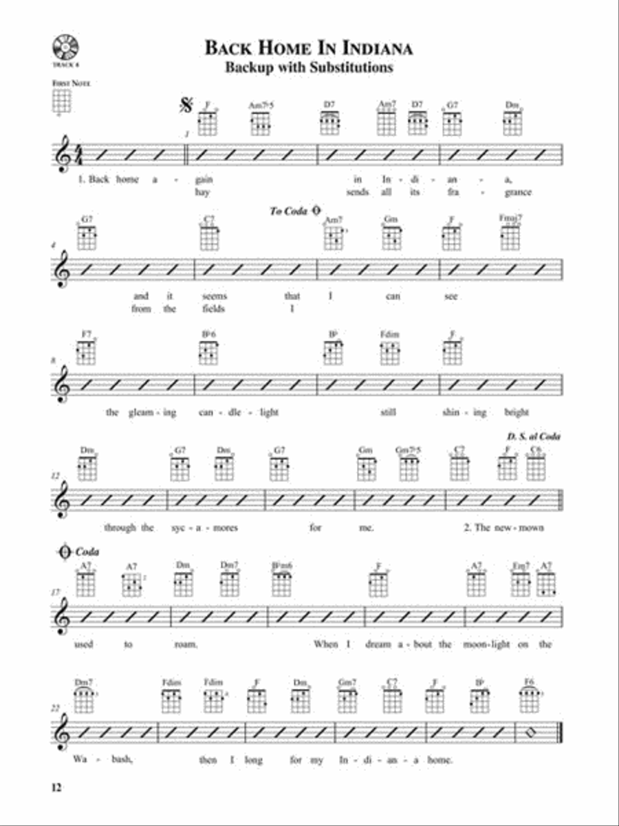Jazzing Up the Ukulele – How to Do Jazz Chord Substitution for Accompaniment and Soloing Guitar Tablature scores gallery preview page 6