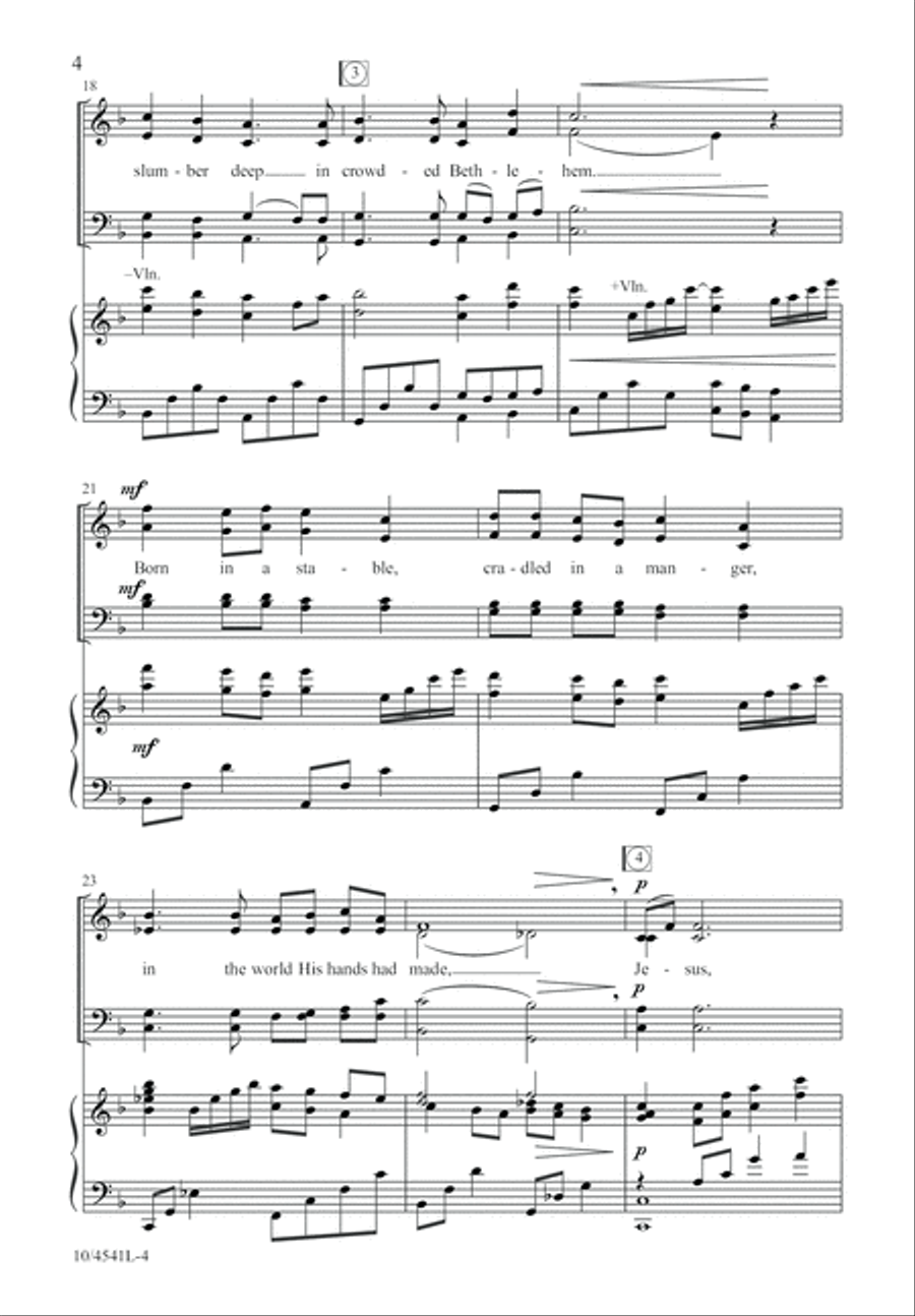 Cradle Carol Cradle Carol 4-Part scores gallery preview page 5