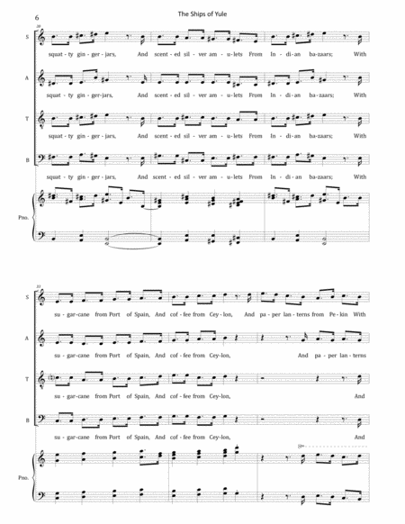 The Ships of Yule (SATB) image number null