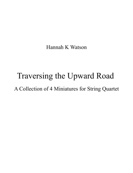 Traversing the Upward Road - String Quartet image number null
