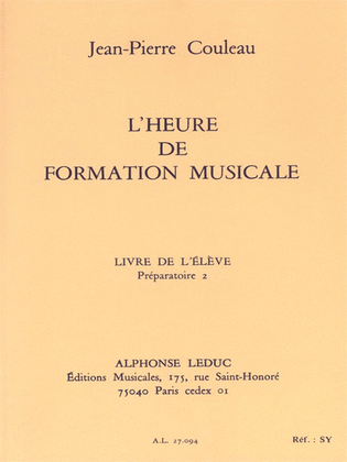 Book cover for Heure De Formation Musicale Preparatoire 2/livre De L'eleve